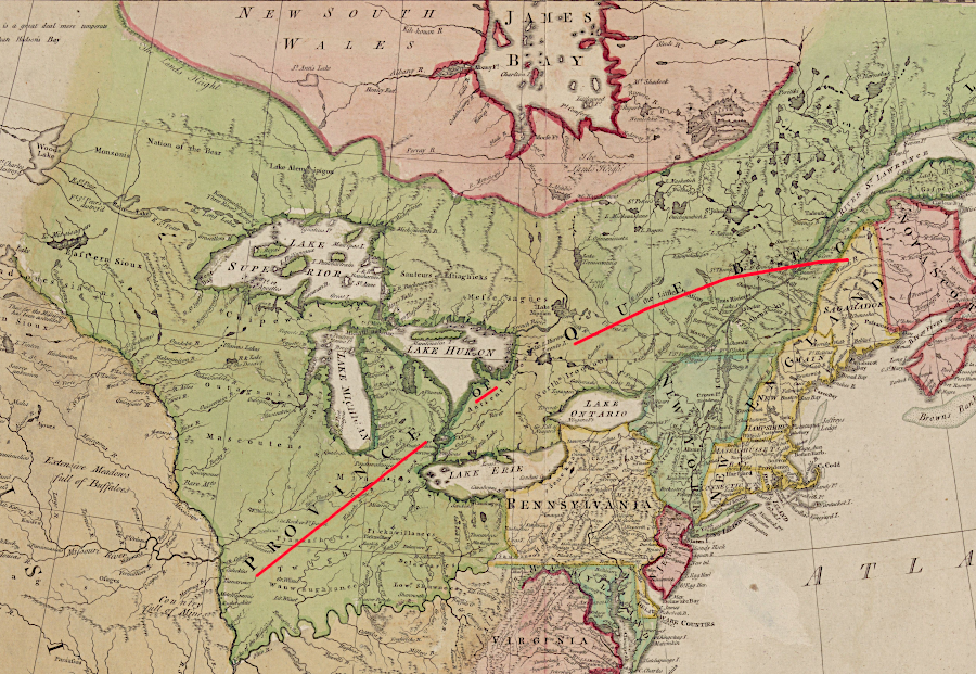 the Quebec Act in 1774 blocked Virginia officials from authorizing land transfers west of the Ohio River - and allowed Catholics to serve as colonial officials