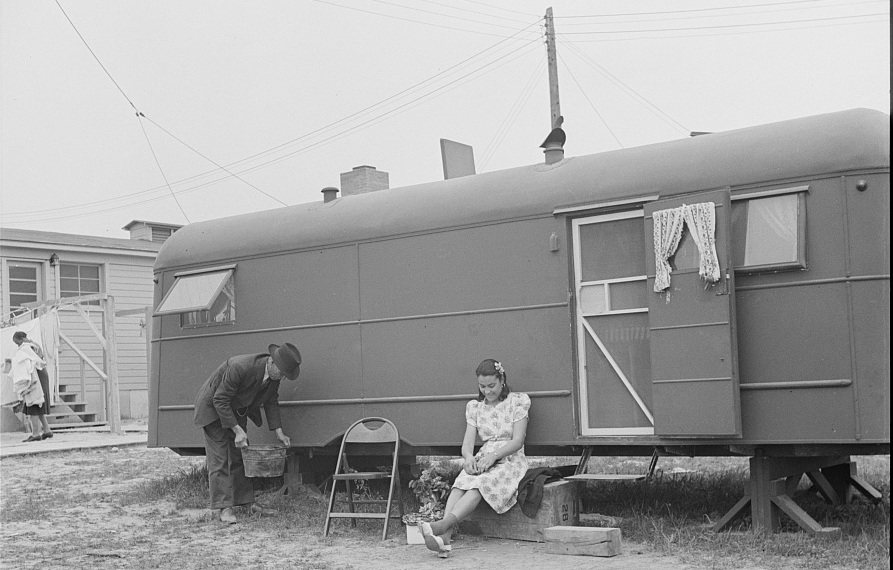 some residents displaced from Queen City ended up in trailers (with electricity)