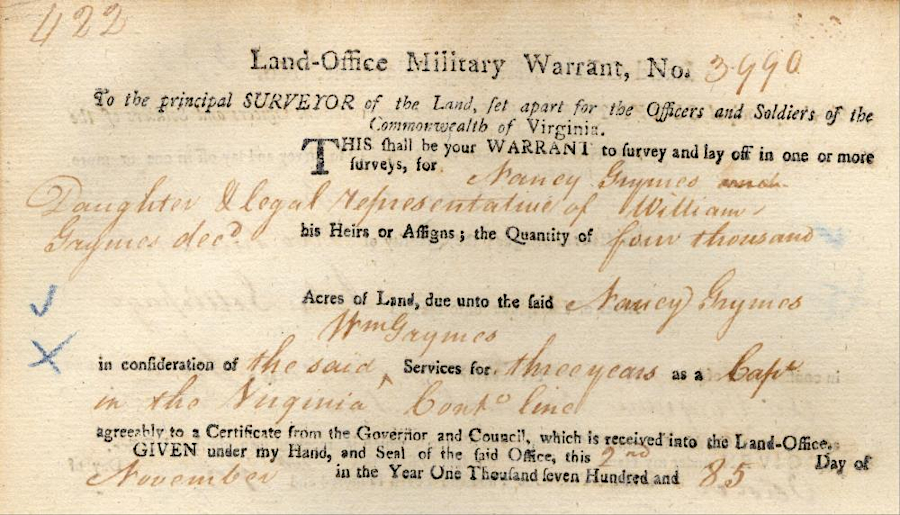 descendants of soldiers and officers, or of land speculators who purchased rights to file claims, obtained bounty lands until 1876