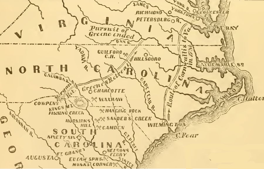 after an American victory at Cowpens, General Daniel Morgan and General Nathaniel Greene managed a strategic retreat across the Carolinas and crossed the Dan River before General Cornwallis