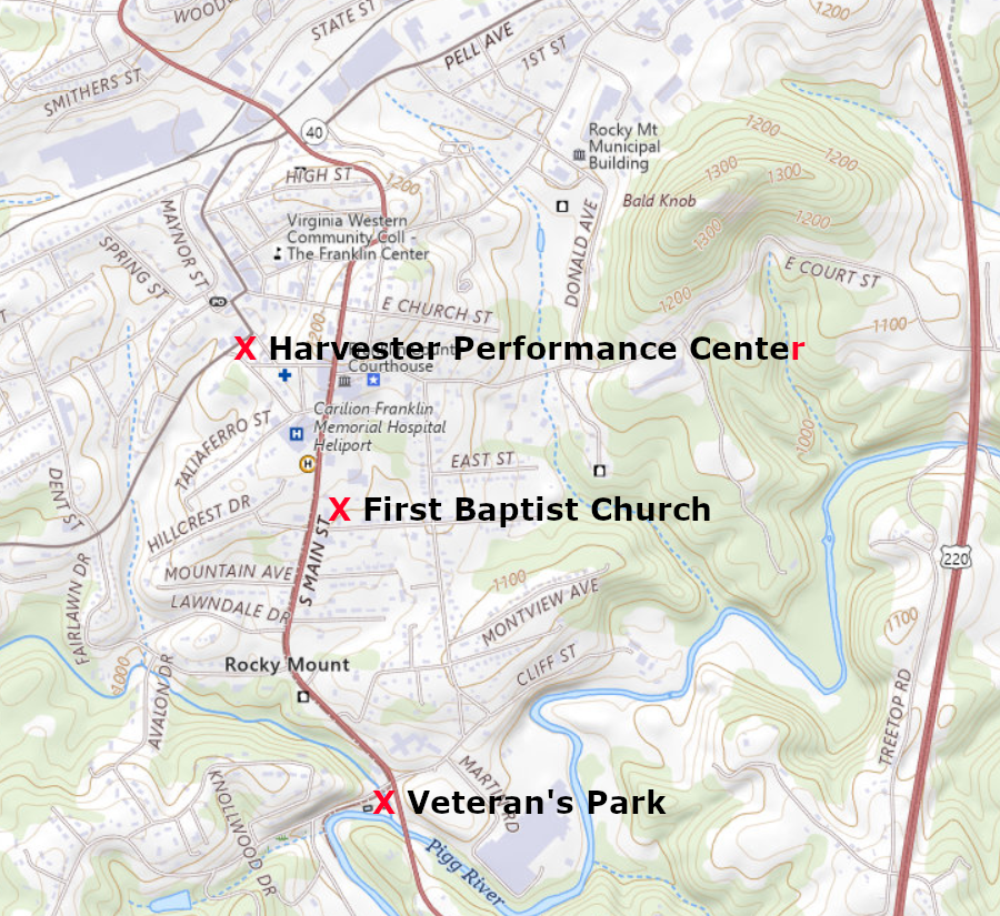 the First Baptist Church ended up as the site for a statue honoring local U.S. Colored Troops in Rocky Mount