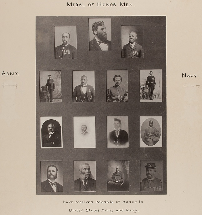 an exibit at the Negro Exhibit of the American Section at the Paris Exposition Universelle in 1900 identified 18 African-American men who had won the Medal of Honor