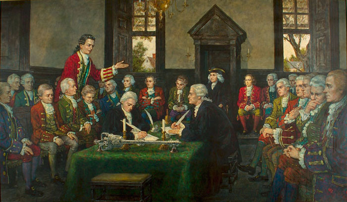 a convention of all-male, all-white Virginia gentry adopted the Virginia Declaration of Rights in June 1776