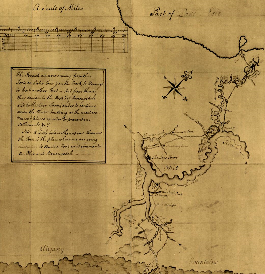 George Washington traveled to Fort Le Boeuf in the winter of November 1753, crossing icy rivers in harsh winter conditions and surviving an attempted murder on the return trip