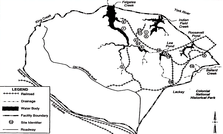 much of Civil War-era Fort Magruder was flattened in 1916 to created DuPont's dynamite plant and housing at Penniman