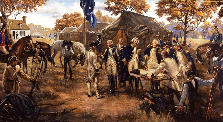 the French provided the key to victory with ships, artillery, and troops, but allowed George Washington primacy in command