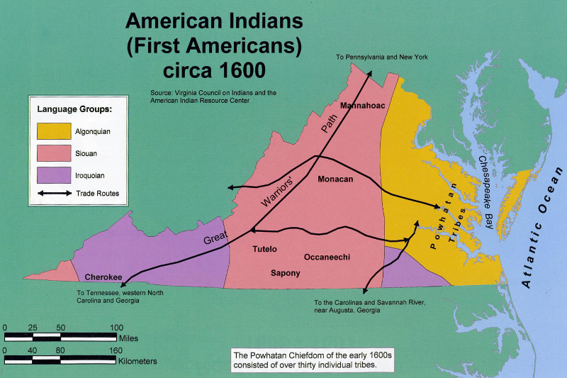 areas dominated by different language groups in 1600