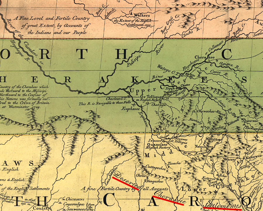 the Cherokee sold their claim to lands in Carolina near Charles Town to settle debts to British traders