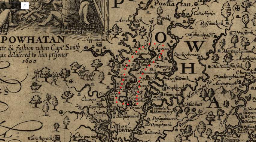 the Chickahominy controlled independent territory in the heart of Powhatan's Tsenacommacah