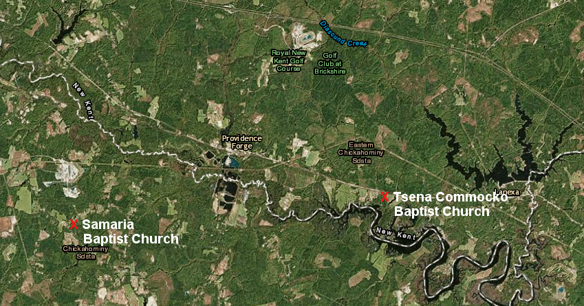 two churches, 11 miles apart, are central to the life of the two state-recognized Chickahominy tribes in Virginia