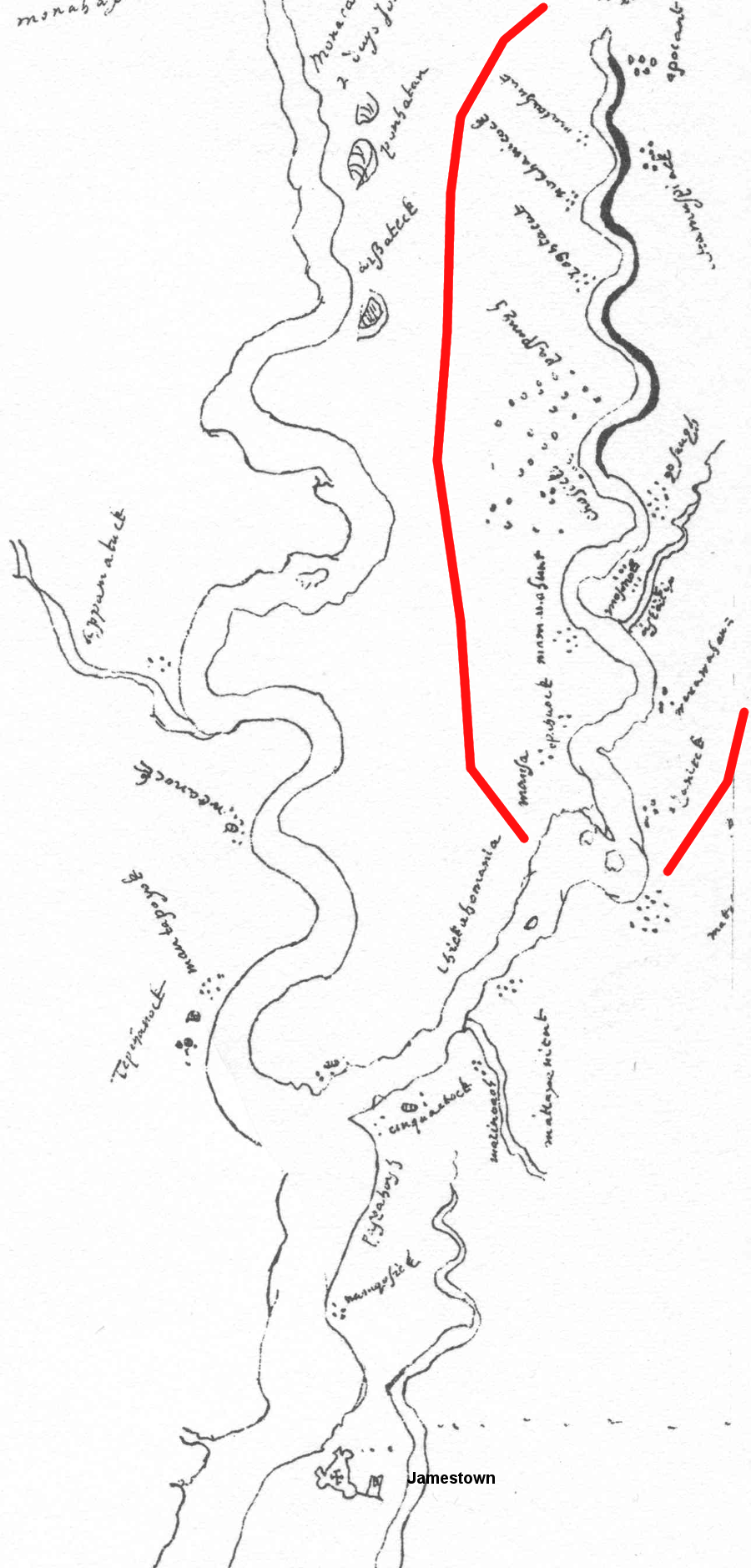 when the English arrived in 1607, the territory of the Chickahominy was not part of Powhatan's Tsenacommacah