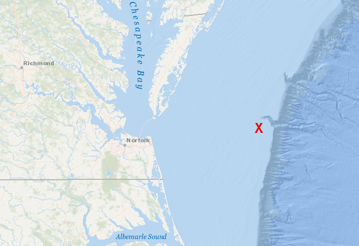 the Cinmar found a mastodon skull and a biface blade while dredging for scallops over 50 miles from the current shoreline