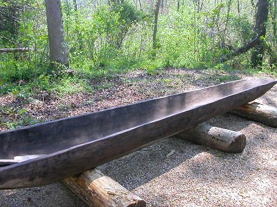 final canoe, from Henricus Historical Park