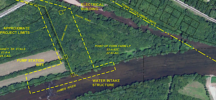 in 2014, the James River Water Authority did not anticipate opposition would force a change in the preferred location for withdrawing water from the James River