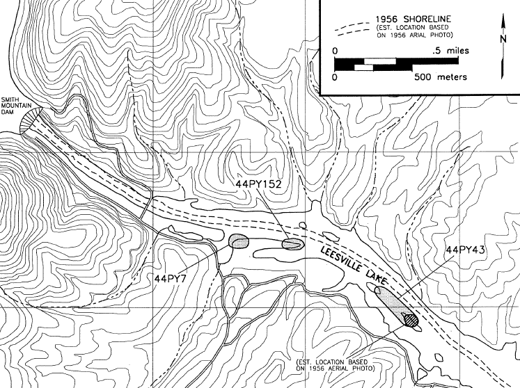 Paleo-Indians returned to sites on the Roanoke River, later inundated by Leesville Lake