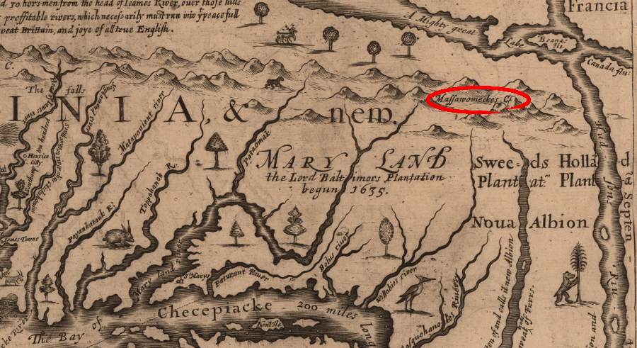 the Massawomeck who raided tribes along the Potomac River and upper Chesapeake Bay were thought to live in the northwest near the St. Lawrence River (