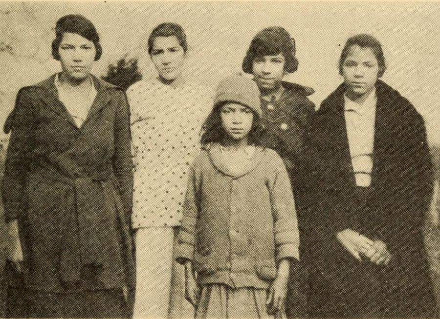 Mattaponi girls in the 1920's