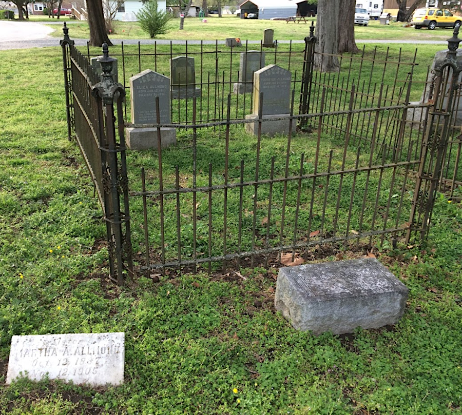 Custalow headstones are common in the graveyard of Mattaponi Indian Baptist Church on Mattaponi Reservation in King William County