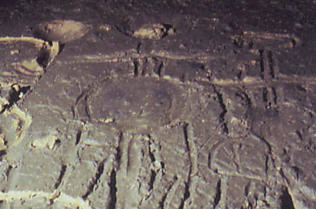 Crumps Cave in Kentucky has mud glyphs located nearly a mile inside the cavern