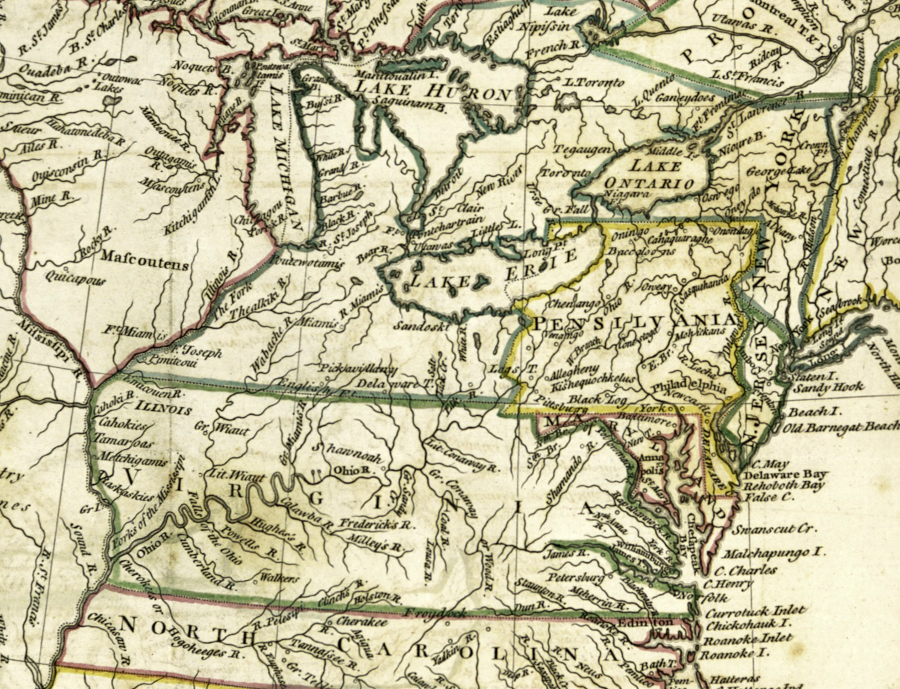 after Britain's victory in the French and Indian War, European mapmakers marked new boundaries for the colonies - and ignored claims of Native Americans to that territory