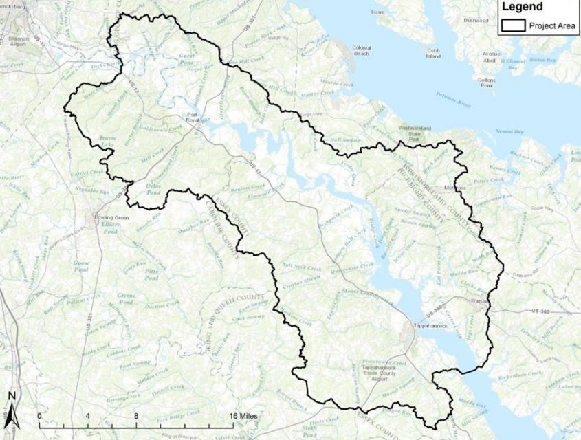 the territory of the Rappahannocks may have included over 550 square miles