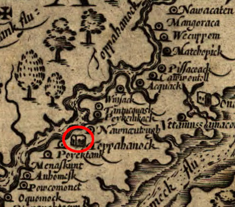 the chief of the Rappahannocks lived at Topahanocke (today spelled Tappahannock)