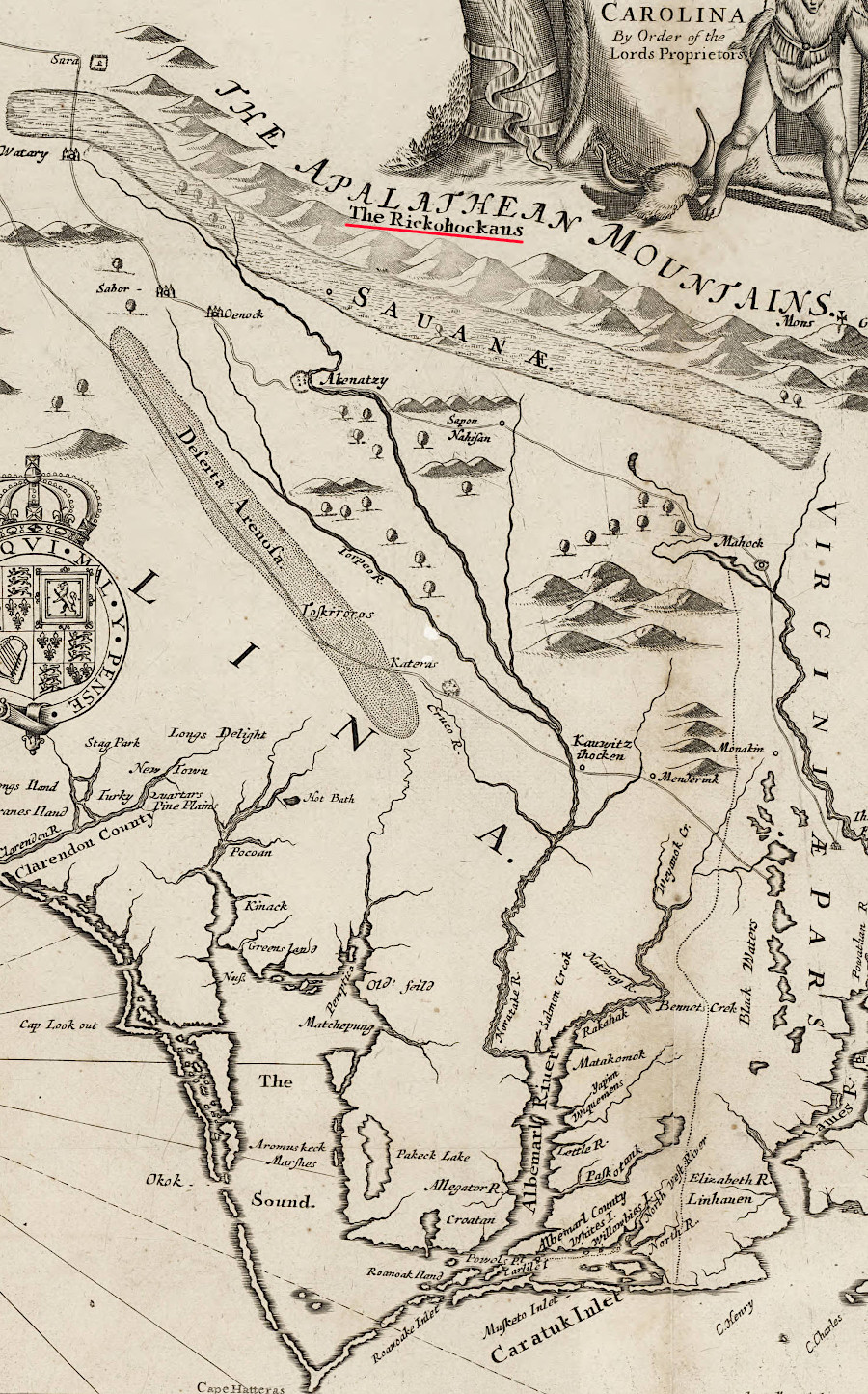Rickahocan meant the people came from over the mountains
