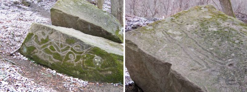 the Salt Rock Petroglyph in West Virginia