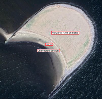 a new island for the seabird colony was planned near the City of Hampton