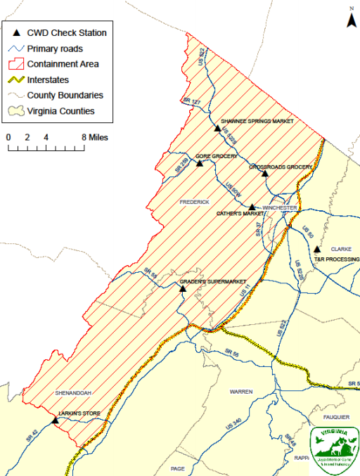 Chronic Wasting Disease Containment Area, 2010-2014