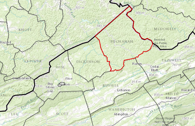 Buchanan County was the only jurisdiction in southwestern Virginia to support reintroduction of elk