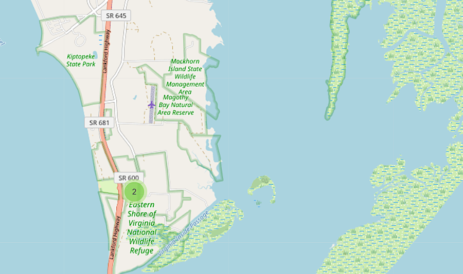 different state and Federal agencies manage natural areas at the southern tip of the Eastern Shore