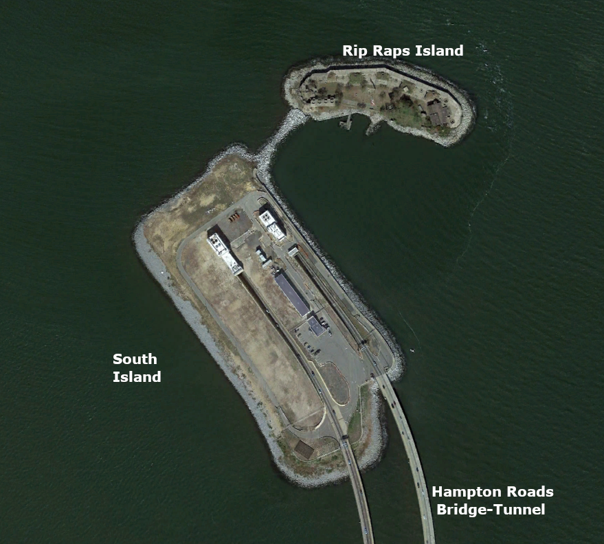 the south island of the Hampton Roads Bridge-Tunnel was home to 25,000 nesting seabirds until it was paved in 2019, but replacement habitat was upgraded on Rip Rap Island for the 2020 nesting season