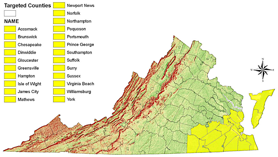 Federal funding in 2016 to restore and manage longleaf pine targeted counties thought to be within the historical range of the species