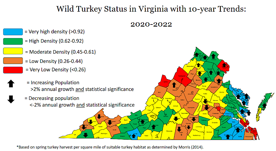 turkey hunting seasons are adjusted annually, based on population estimates and management objectives