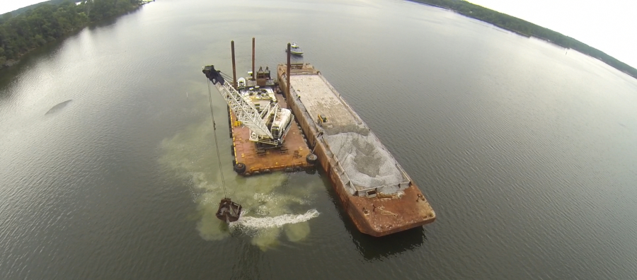 the initial sanctuary reefs created in 2004 on the Great Wicomico River were raised by the addition of more shell