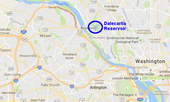the Potomac River is a source of drinking water for Arlington County and the City of Falls Church, after treatment by the Army Corps of Engineers at the Dalecarlia Reservoir