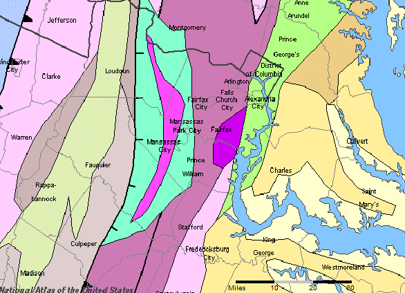geology of Northern Virginia