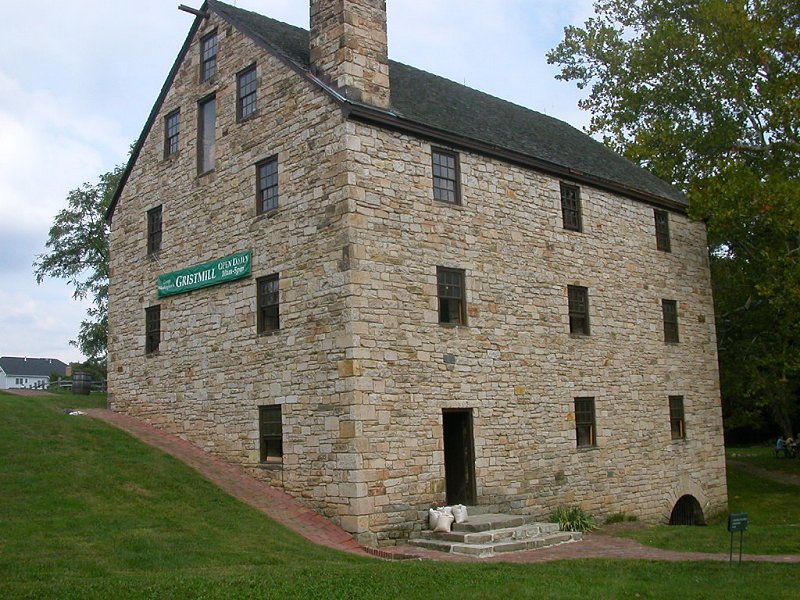 state-funded restoration of George Washington's gristmill on Dogue Creek