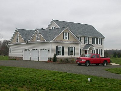 modern (2007) house between Asbury Church and Cornwell Farm