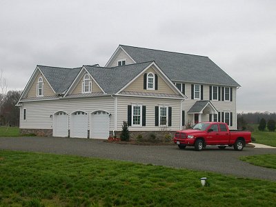 modern (2007) house between Asbury Church and Cornwell Farm