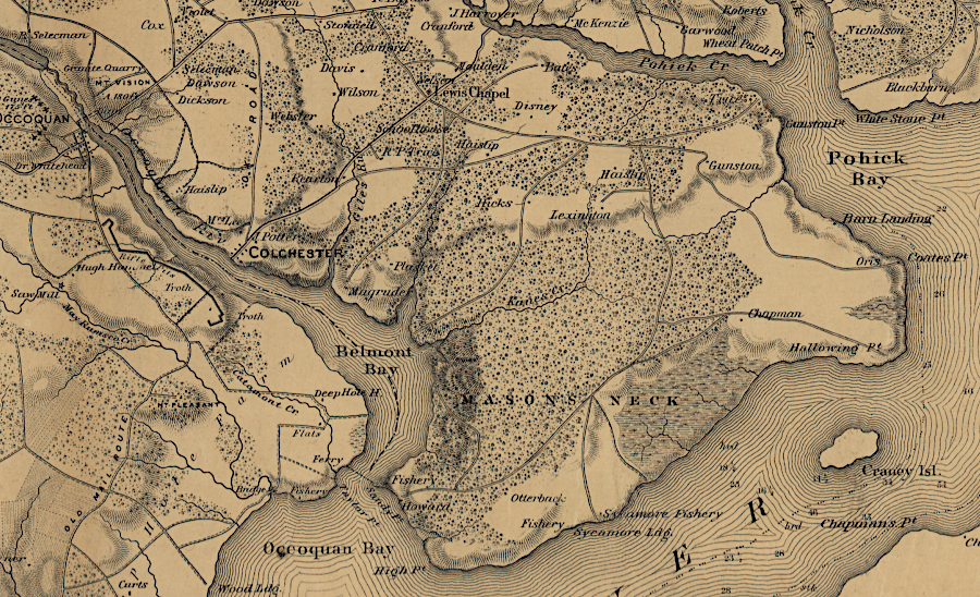 in 1862, the future site of Quantico was undeveloped