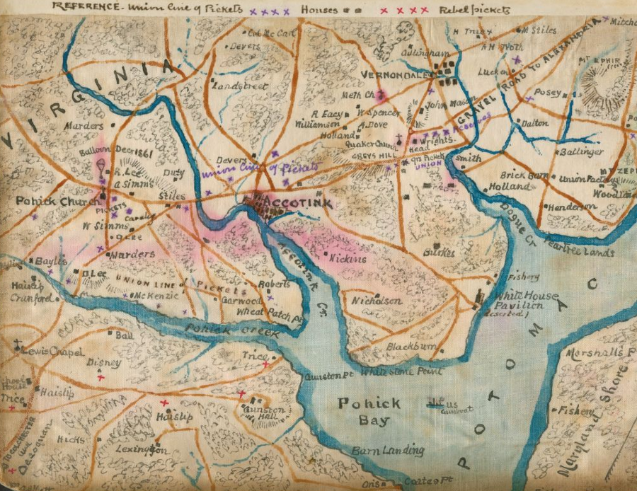 Mason Neck in Civil War, when pickets were stationed on opposite sides of Pohick Creek