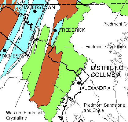 radon water study area