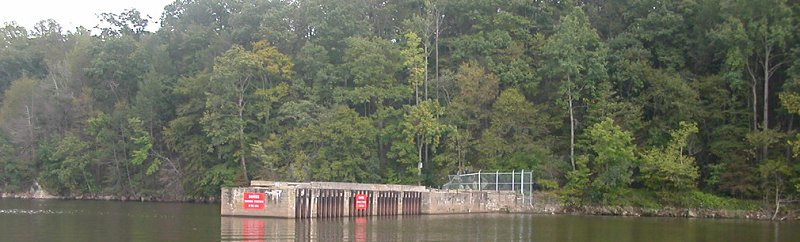remnant of Ryons Dam in Occoquan Reservoir
