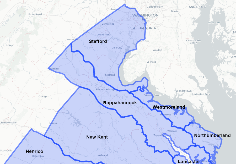 Parson Waugh's tumult in 1689 was centered in Stafford County