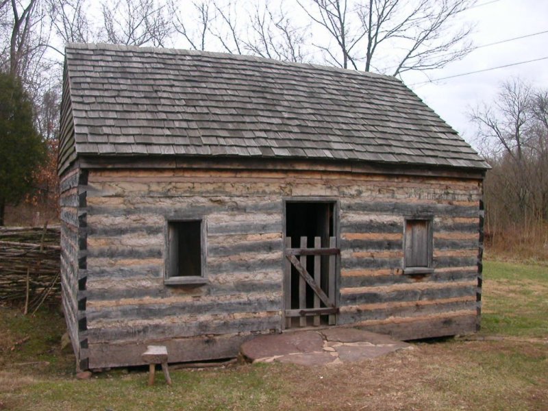 slave cabin moved from Wheeler Farm to Sulley Historic Site