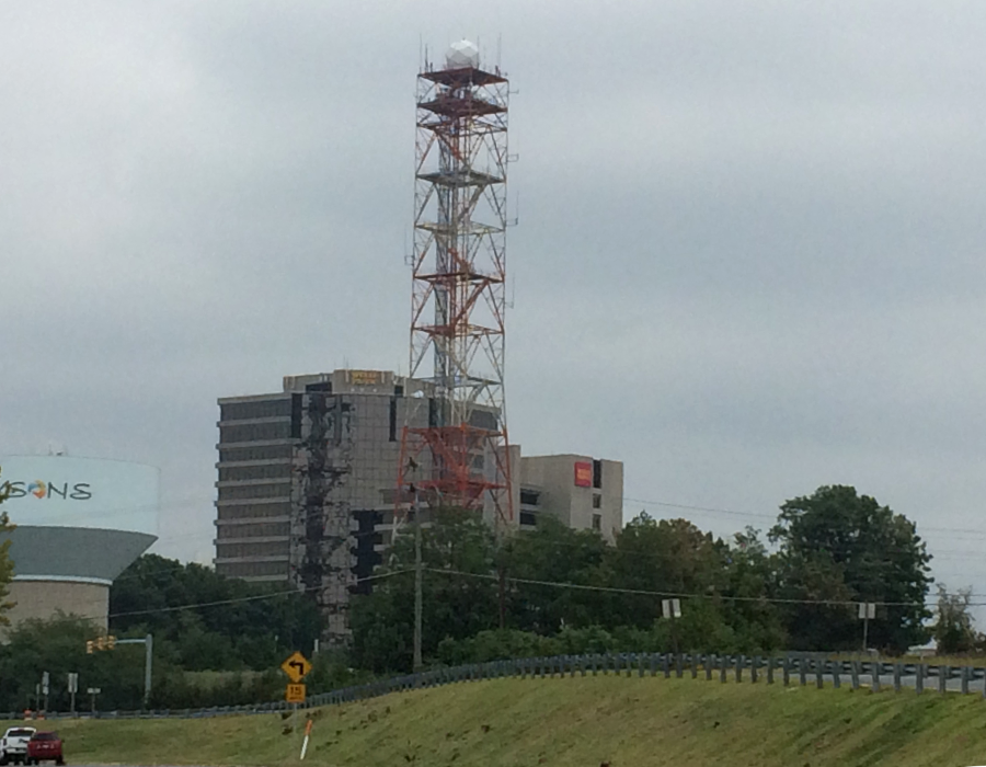 pebbles at Tysons show it was once the bed of the Potomac River, but differential erosion has left it as the tallest spot in Fairfax County and suitable for communications and water towers