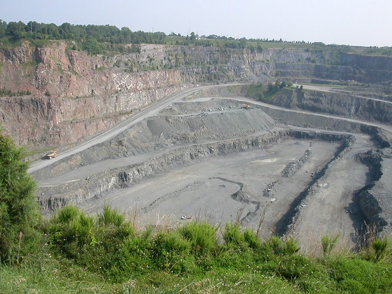 diabase quarry behind Unity Reed High School near Manassas Mall