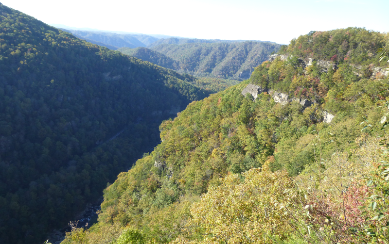 Breaks Interstate Park claims it is the largest gorge (1,000 feet deep) east of the Mississippi River